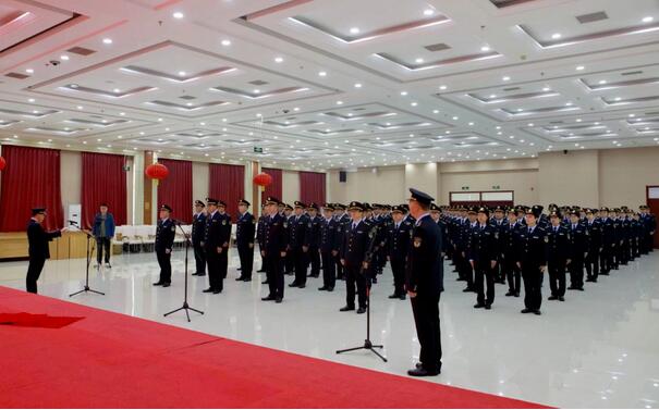 河北省应急管理系统举行综合行政执法队伍统一着装仪式